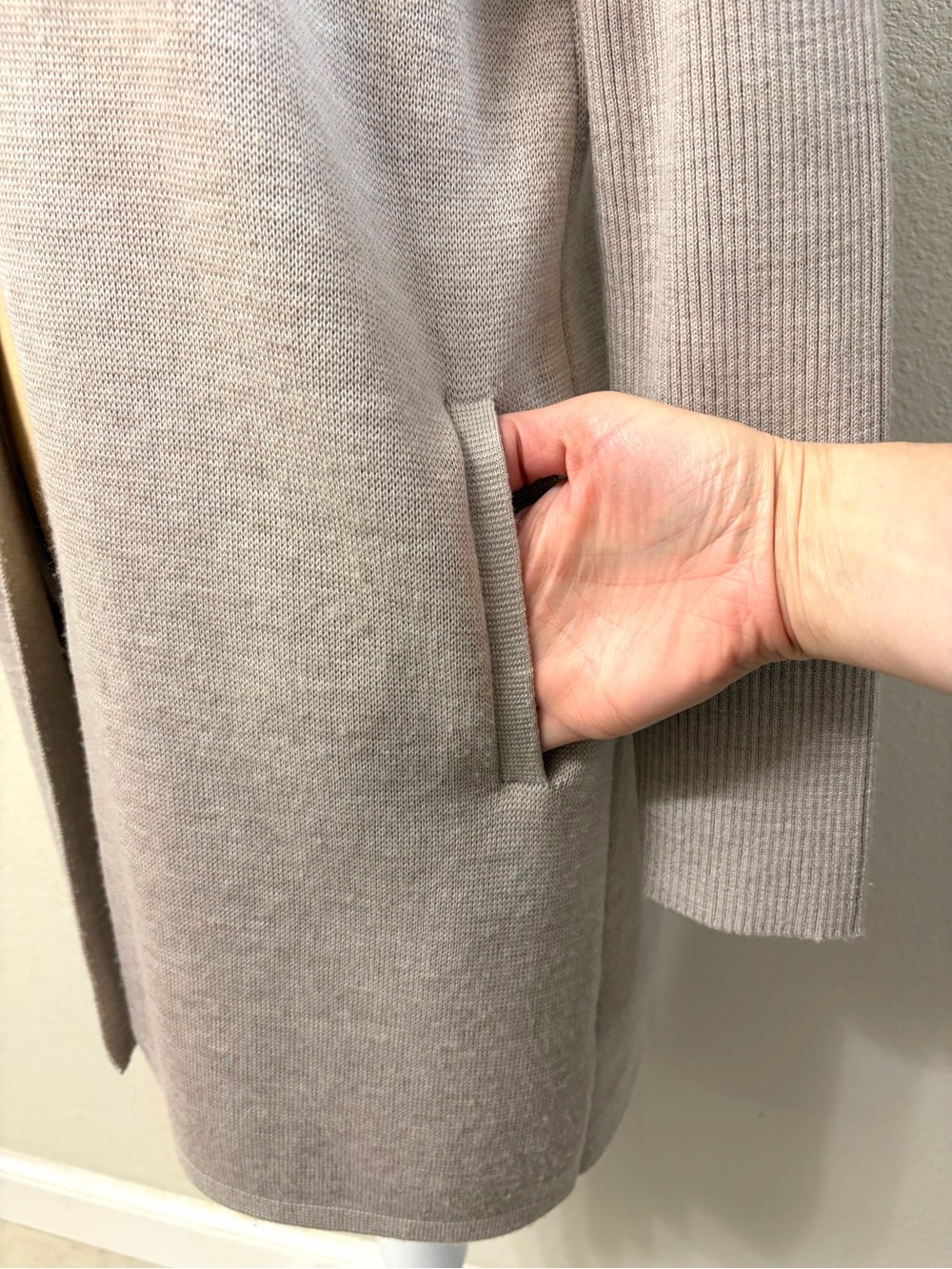 Banana Republic Merino Blend Long Open-Front Cardigan Small - Picture 6 of 10